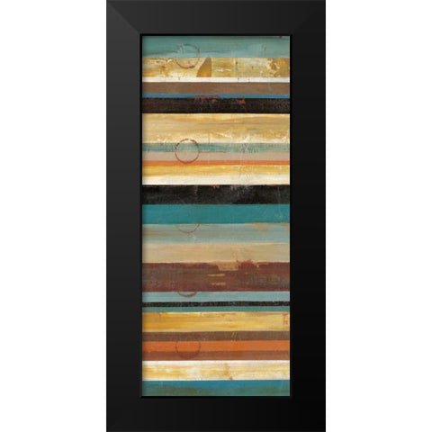Stripes Panel I Black Modern Wood Framed Art Print by Martin, Cheryl