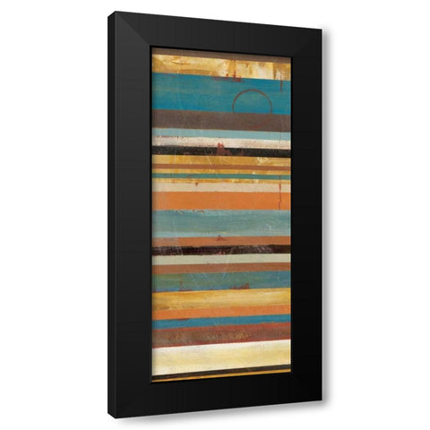 Stripes Panel II Black Modern Wood Framed Art Print with Double Matting by Martin, Cheryl