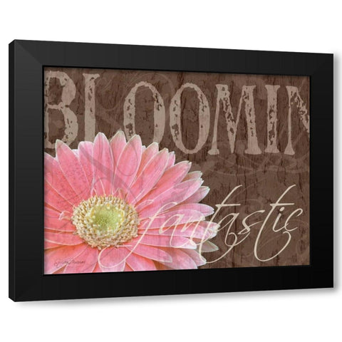 Gerbera I Black Modern Wood Framed Art Print with Double Matting by Murray, Sylvia