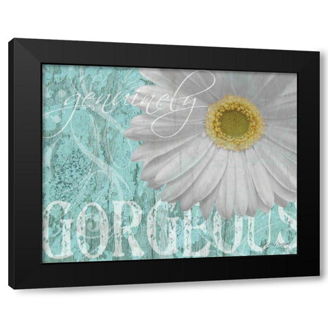 Gerbera III Black Modern Wood Framed Art Print with Double Matting by Murray, Sylvia