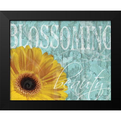 Gerbera IV Black Modern Wood Framed Art Print by Murray, Sylvia