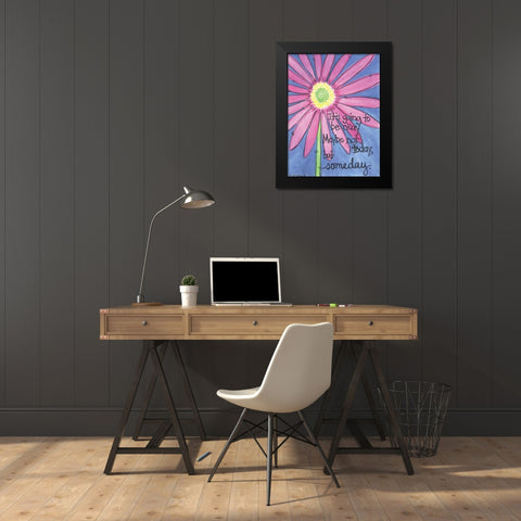 Its Going To Be Okay Black Modern Wood Framed Art Print by Martin, Monica