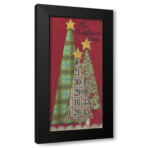Christmas Tree  Black Modern Wood Framed Art Print with Double Matting by Martin, Monica