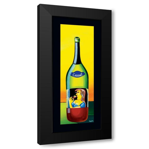Cabernet Black Modern Wood Framed Art Print with Double Matting by Naylor, Mary
