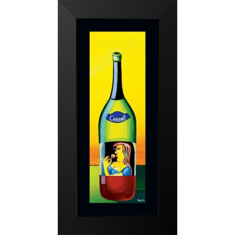 Cabernet Black Modern Wood Framed Art Print by Naylor, Mary