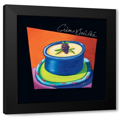 Creme Brulee Black Modern Wood Framed Art Print with Double Matting by Naylor, Mary
