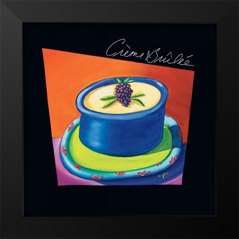 Creme Brulee Black Modern Wood Framed Art Print by Naylor, Mary