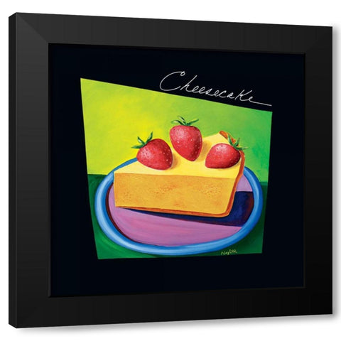 Cheesecake Black Modern Wood Framed Art Print with Double Matting by Naylor, Mary