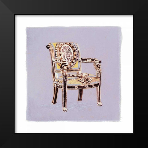 Urn Chair I Black Modern Wood Framed Art Print by Nicholas, Debbie