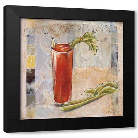 Bloody Mary Black Modern Wood Framed Art Print with Double Matting by Osborne, Susan