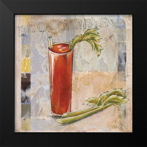 Bloody Mary Black Modern Wood Framed Art Print by Osborne, Susan