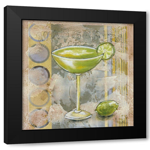 Margarita Black Modern Wood Framed Art Print with Double Matting by Osborne, Susan