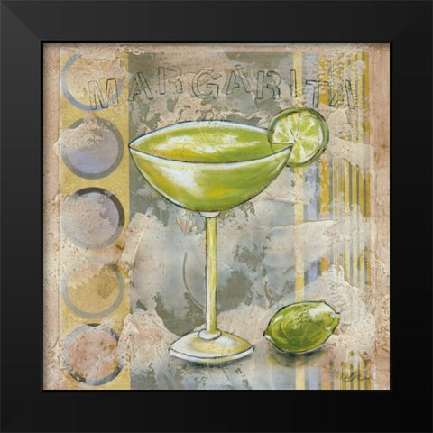 Margarita Black Modern Wood Framed Art Print by Osborne, Susan
