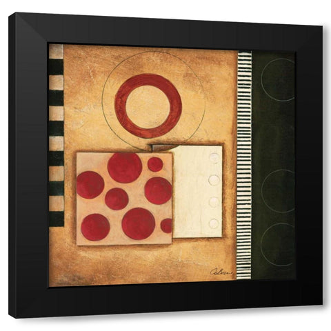 Mosaic II Black Modern Wood Framed Art Print by Osborne, Susan