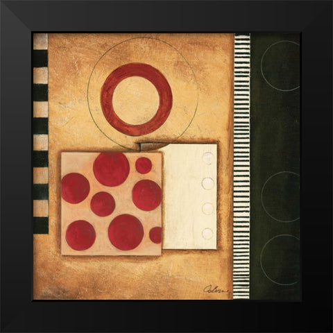Mosaic II Black Modern Wood Framed Art Print by Osborne, Susan