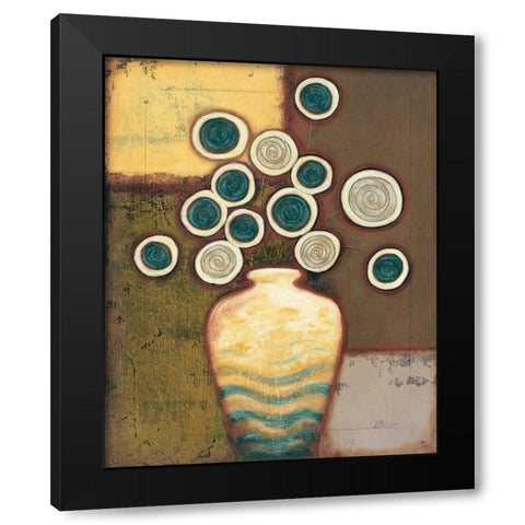 Timeless I Black Modern Wood Framed Art Print with Double Matting by Osborne, Susan