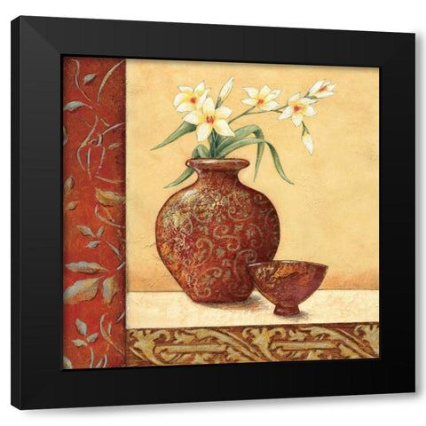 Cinnamon Summer I Black Modern Wood Framed Art Print with Double Matting by Osborne, Susan