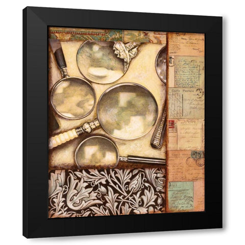 Stationary Black Modern Wood Framed Art Print with Double Matting by Osborne, Susan