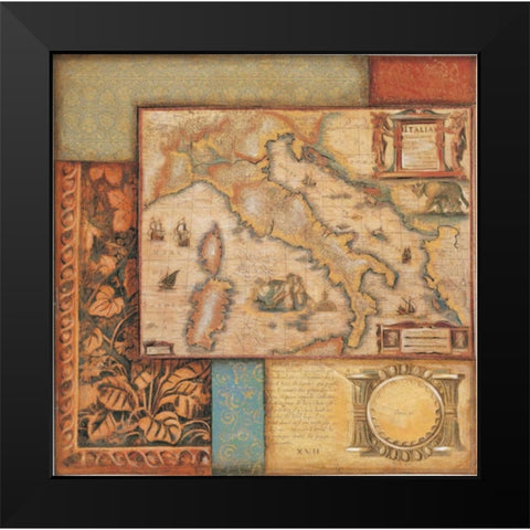 Renaissance I Black Modern Wood Framed Art Print by Osborne, Susan