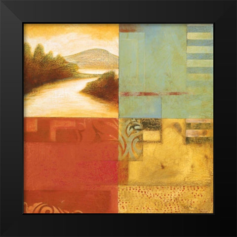 Lakeside Memories I Black Modern Wood Framed Art Print by Osborne, Susan