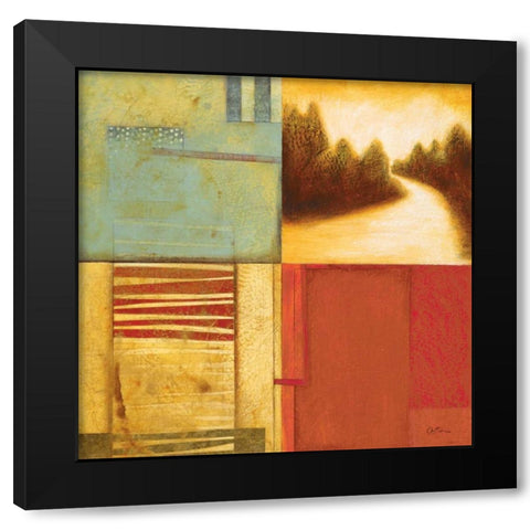 Lakeside Memories II Black Modern Wood Framed Art Print by Osborne, Susan