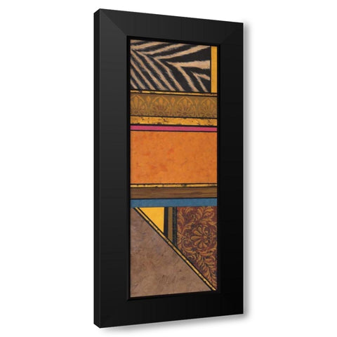 Continental Drift II Black Modern Wood Framed Art Print with Double Matting by Palmer, Michael