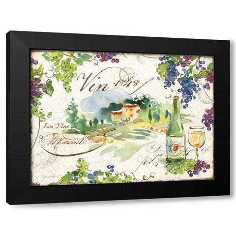 On the Vineyard II Black Modern Wood Framed Art Print with Double Matting by Paton, Julie
