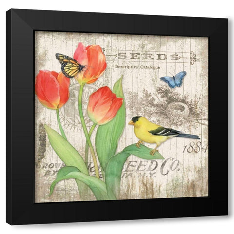 Artists Journal II Black Modern Wood Framed Art Print with Double Matting by Paton, Julie