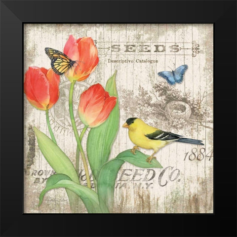 Artists Journal II Black Modern Wood Framed Art Print by Paton, Julie