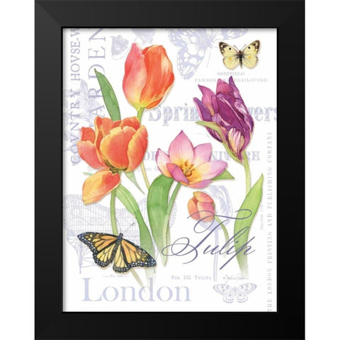 Country Manor II Black Modern Wood Framed Art Print by Paton, Julie