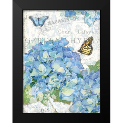 Garden Hydrangea I Black Modern Wood Framed Art Print by Paton, Julie