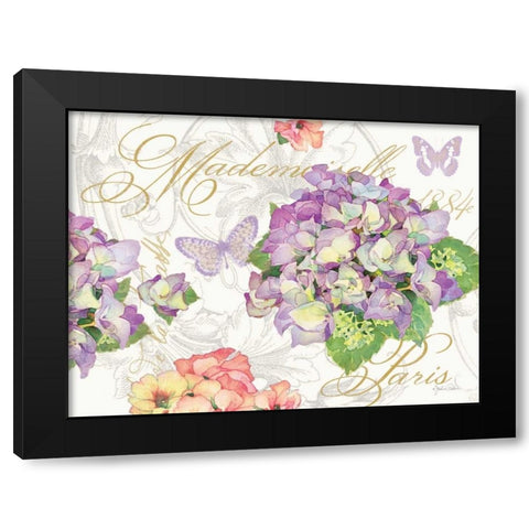 Hydrangea Mademoiselle Black Modern Wood Framed Art Print with Double Matting by Paton, Julie
