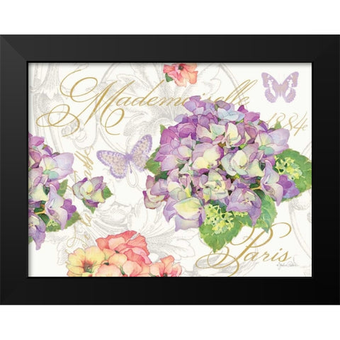 Hydrangea Mademoiselle Black Modern Wood Framed Art Print by Paton, Julie