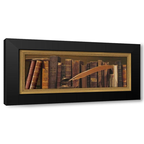Librairie II Black Modern Wood Framed Art Print by Pelletier, Alain