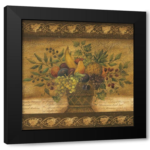 Abundance I Black Modern Wood Framed Art Print with Double Matting by Poloson, Kimberly