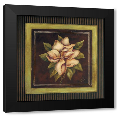 Magnolia II Black Modern Wood Framed Art Print by Poloson, Kimberly