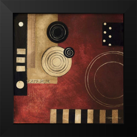 Radius II Black Modern Wood Framed Art Print by Poloson, Kimberly