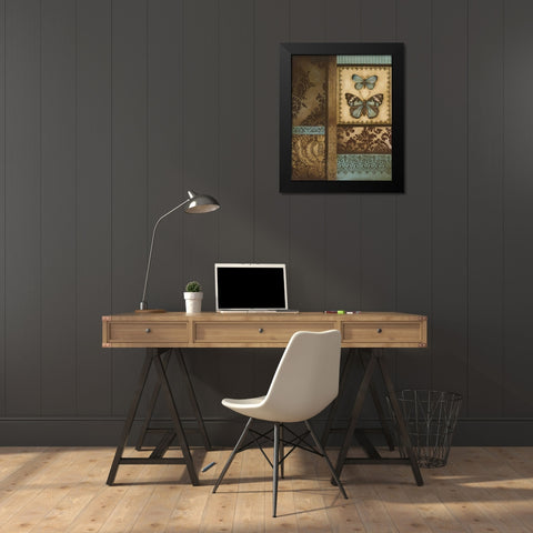 Back to the Garden II Black Modern Wood Framed Art Print by Poloson, Kimberly