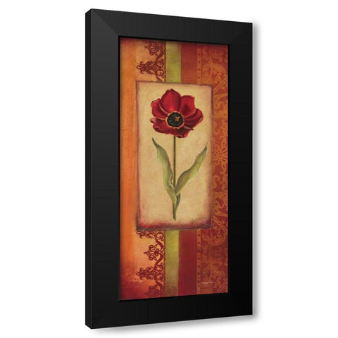 Mediterranean Tulip II Black Modern Wood Framed Art Print by Poloson, Kimberly