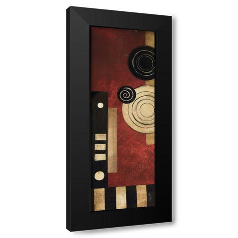 Radius Panel II Black Modern Wood Framed Art Print with Double Matting by Poloson, Kimberly