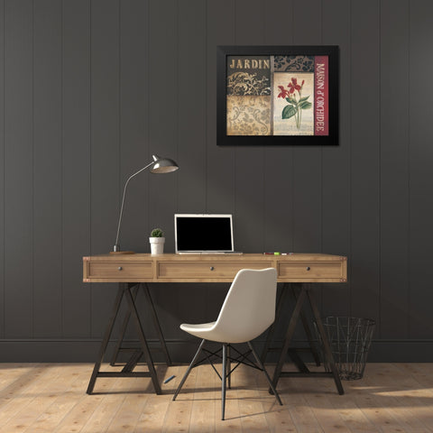 Belle Jardin I Black Modern Wood Framed Art Print by Poloson, Kimberly