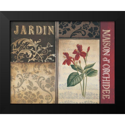 Belle Jardin I Black Modern Wood Framed Art Print by Poloson, Kimberly