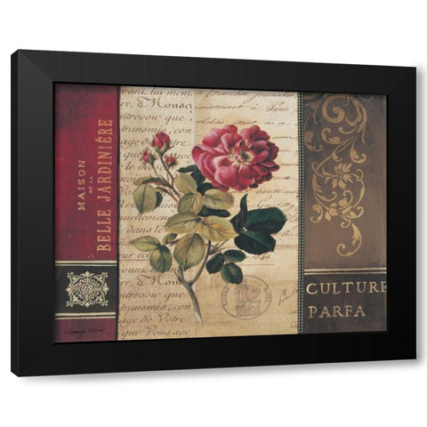 Belle Jardin II Black Modern Wood Framed Art Print by Poloson, Kimberly