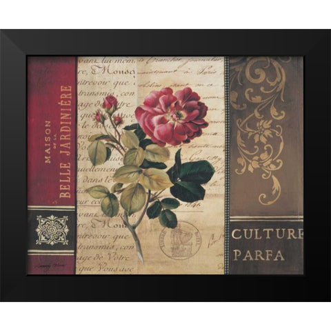 Belle Jardin II Black Modern Wood Framed Art Print by Poloson, Kimberly