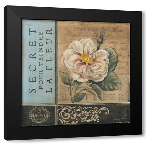 Le Jardin Secret I Black Modern Wood Framed Art Print by Poloson, Kimberly