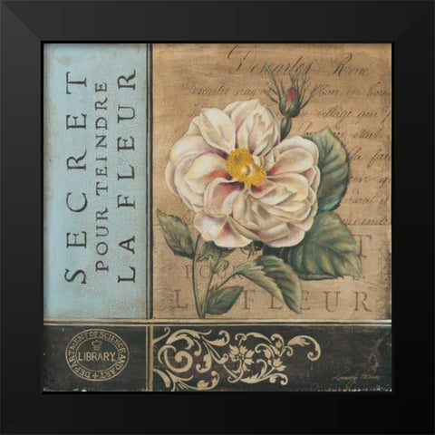 Le Jardin Secret I Black Modern Wood Framed Art Print by Poloson, Kimberly