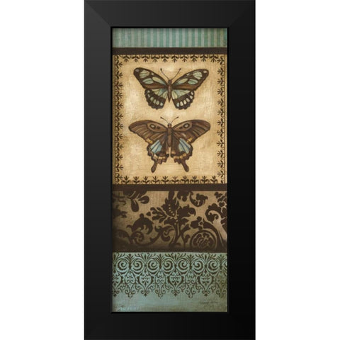 Around the Garden I Black Modern Wood Framed Art Print by Poloson, Kimberly