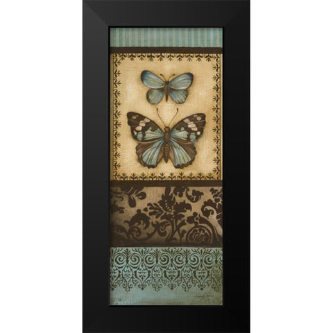 Around the Garden II Black Modern Wood Framed Art Print by Poloson, Kimberly