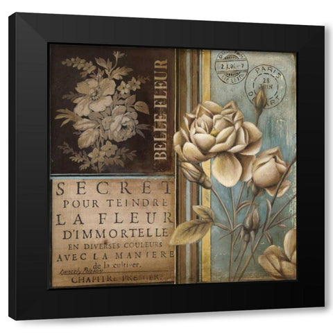 Belle Fleur I Black Modern Wood Framed Art Print by Poloson, Kimberly