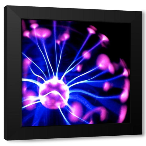 Electricity I Black Modern Wood Framed Art Print by Burkhart, Monika